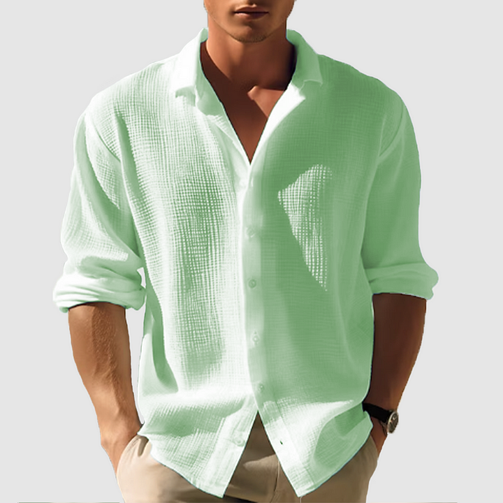 Cian - Stylish Curved Hem Shirt