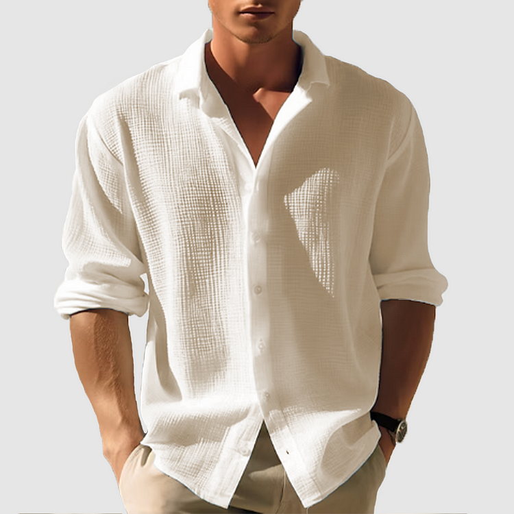 Cian - Stylish Curved Hem Shirt