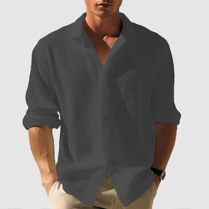 Cian - Stylish Curved Hem Shirt