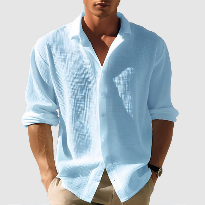Cian - Stylish Curved Hem Shirt