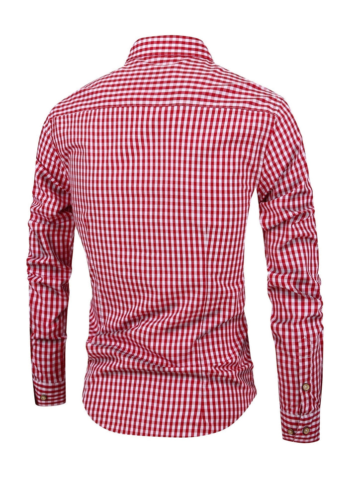 Aidan - Cozy Checkered Button-Up