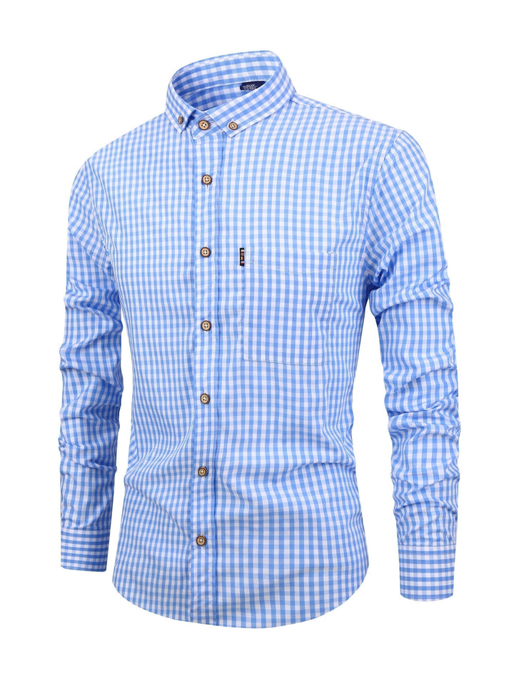 Aidan - Cozy Checkered Button-Up