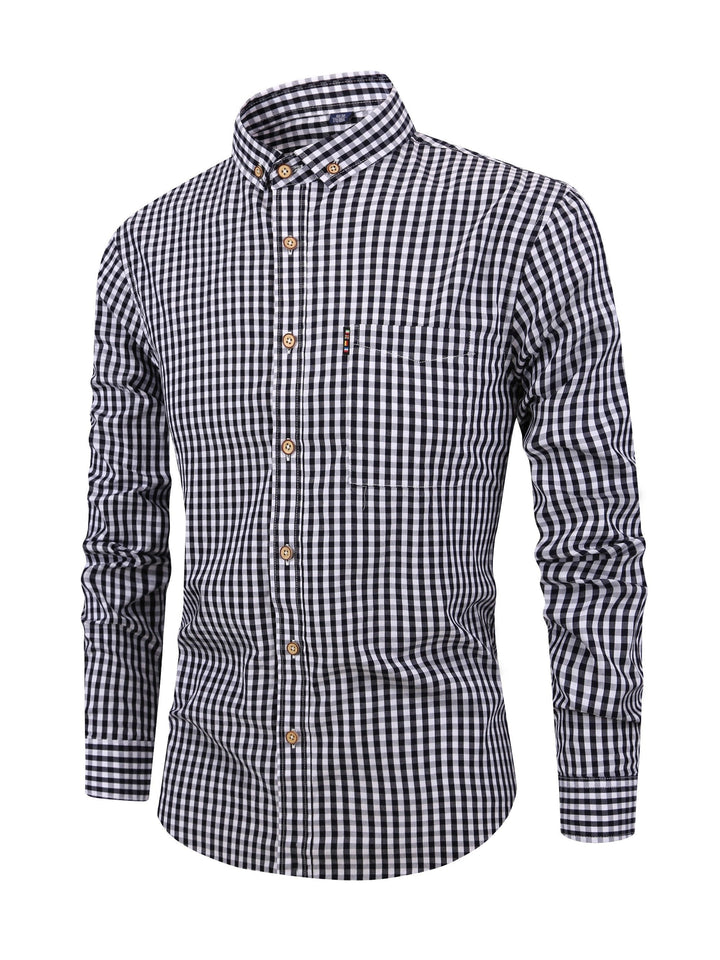 Aidan - Cozy Checkered Button-Up
