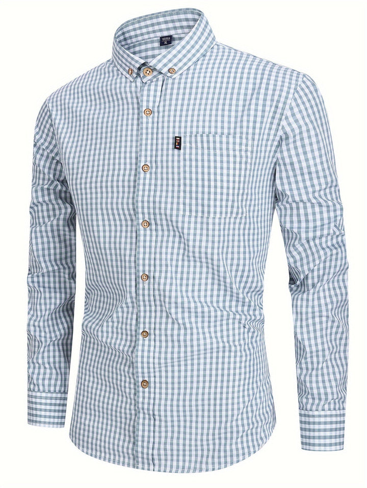 Aidan - Cozy Checkered Button-Up