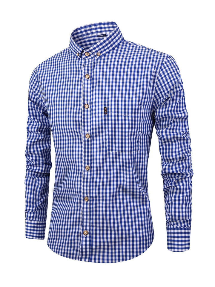 Aidan - Cozy Checkered Button-Up