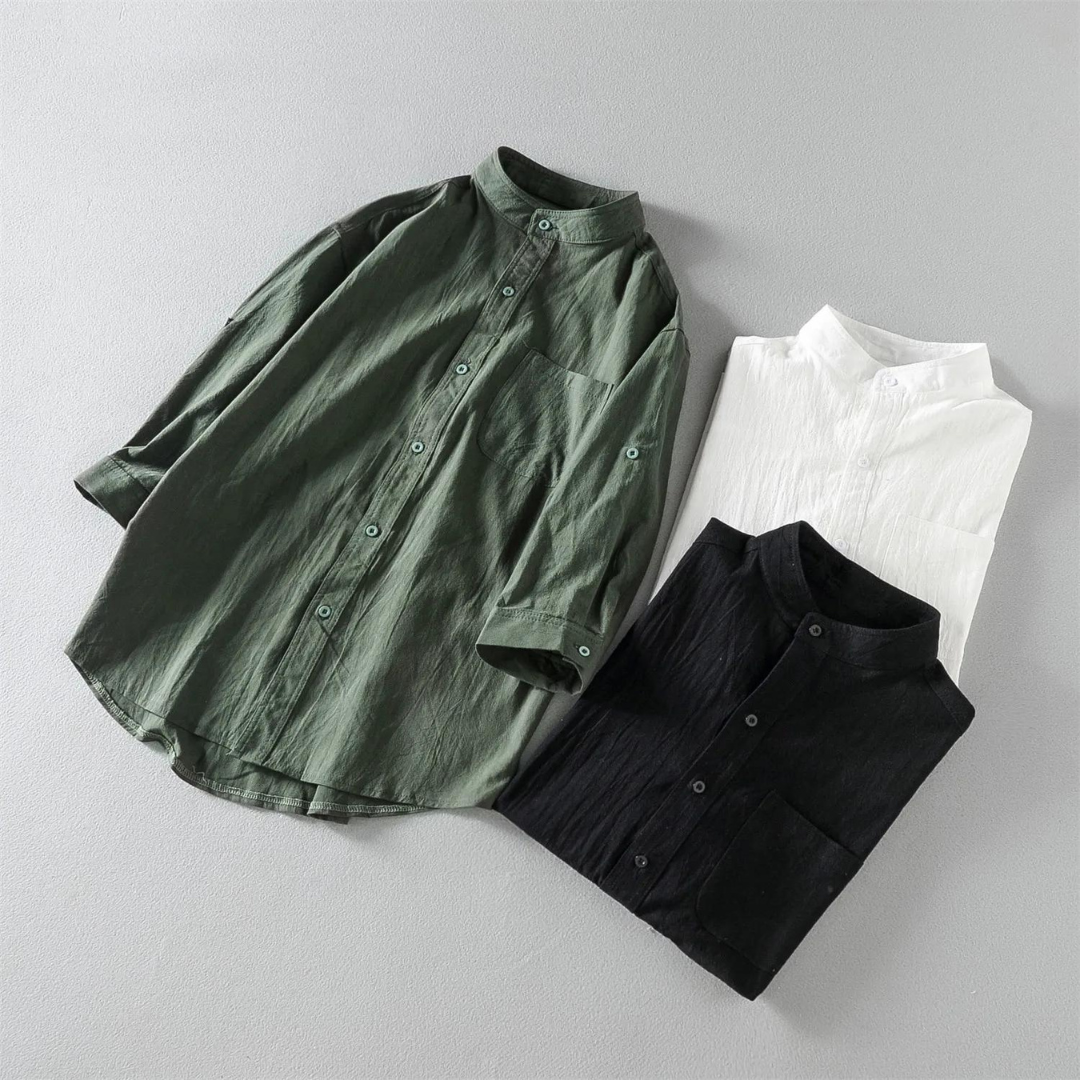 Seán - Mandarin Collar Shirt