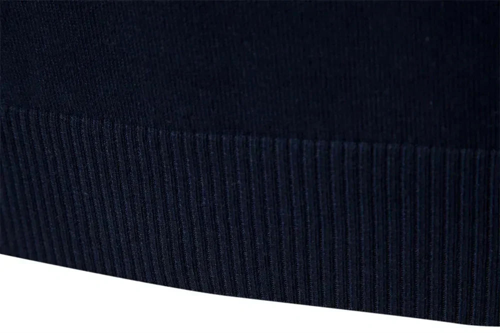 Tadhg - Striped Sweater with Mid-Length Opening