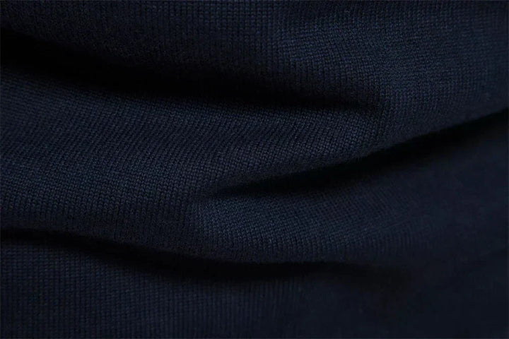 Tadhg - Striped Sweater with Mid-Length Opening