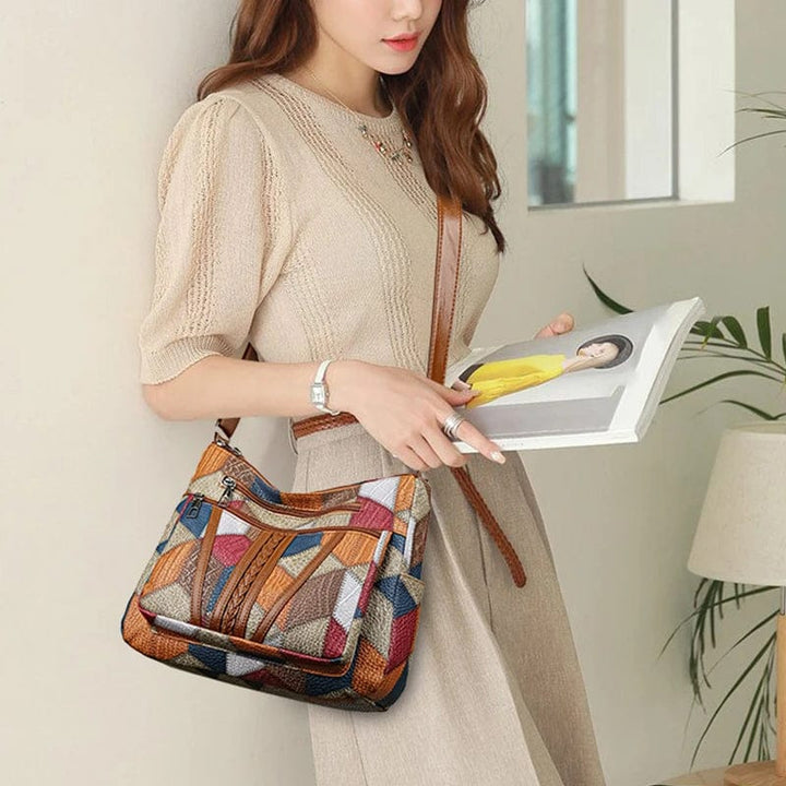 Maeve - Chic Mosaic Handbag