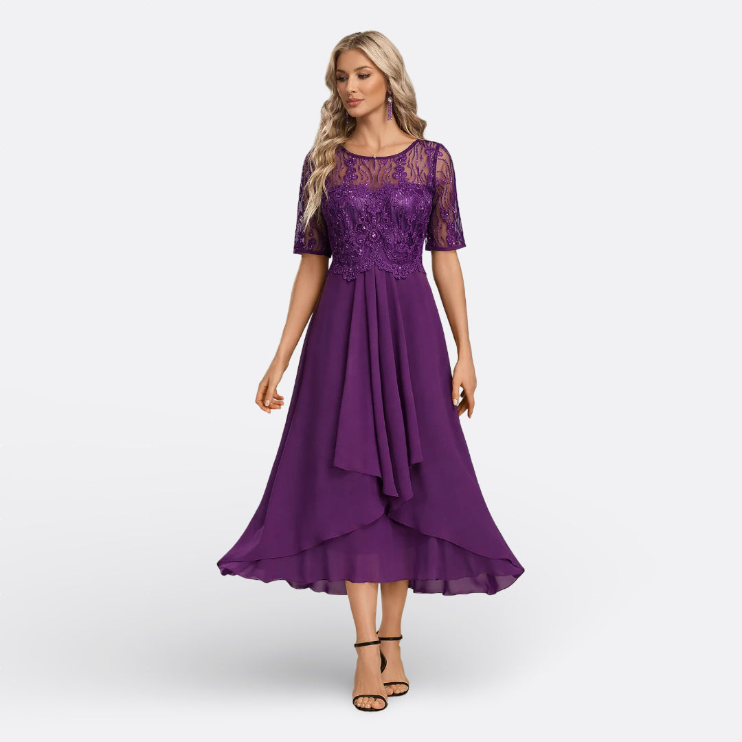 Rita - Elegant Blue Gown