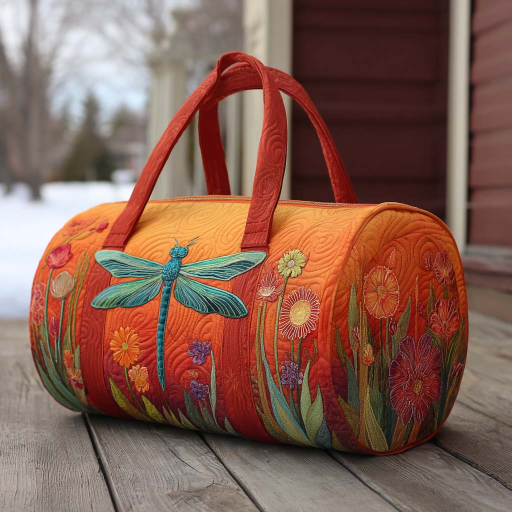 Summer Flutter Quilted Duffle Bag