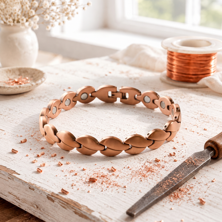 Oval-Link Copper Anklet