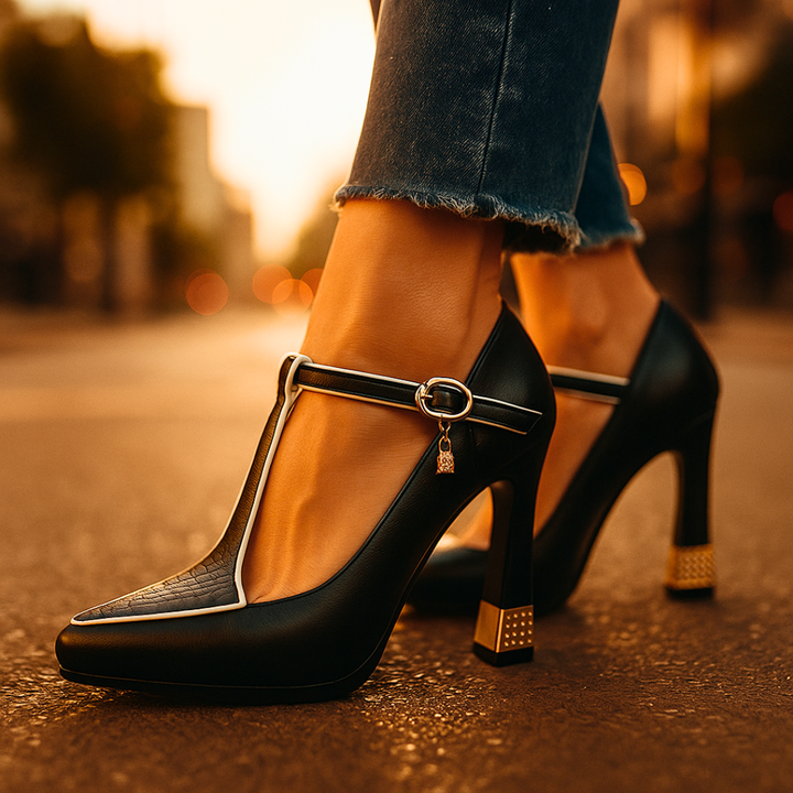 Medbh - T-Strap High Heels