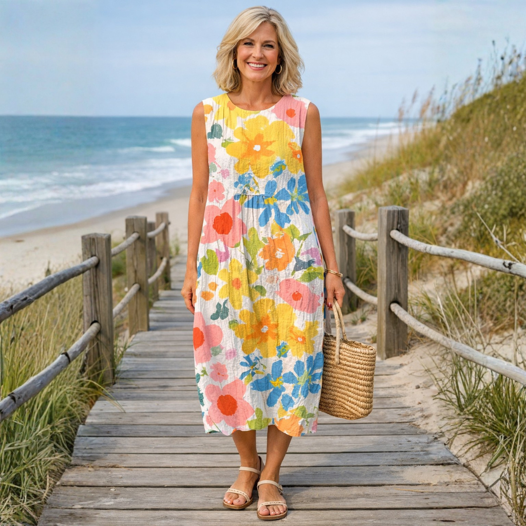 Muireann - Boho Midi Dress