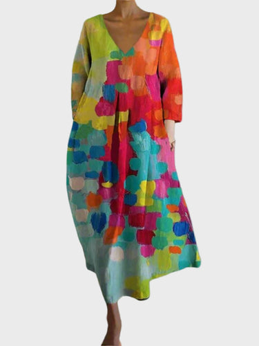 Gráinne - Artistic Midi Dress