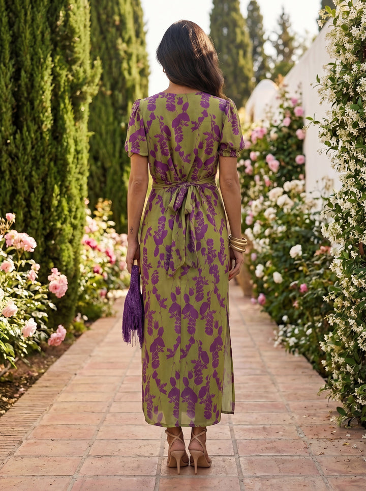 Brighid - Botanical Print Dress