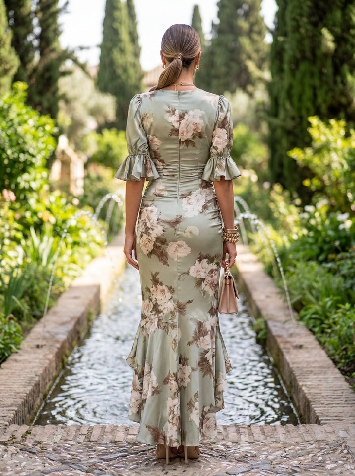Ailbhe - Green Asymmetrical Dress