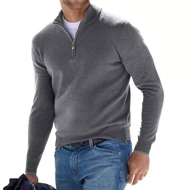 Cian - Chic Zip-Up Sweater