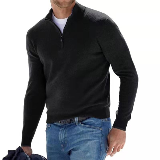 Cian - Chic Zip-Up Sweater