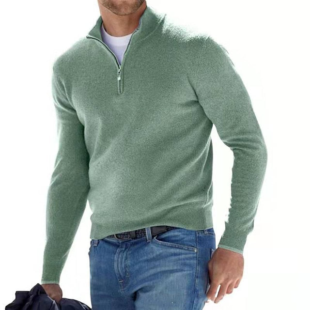 Cian - Chic Zip-Up Sweater