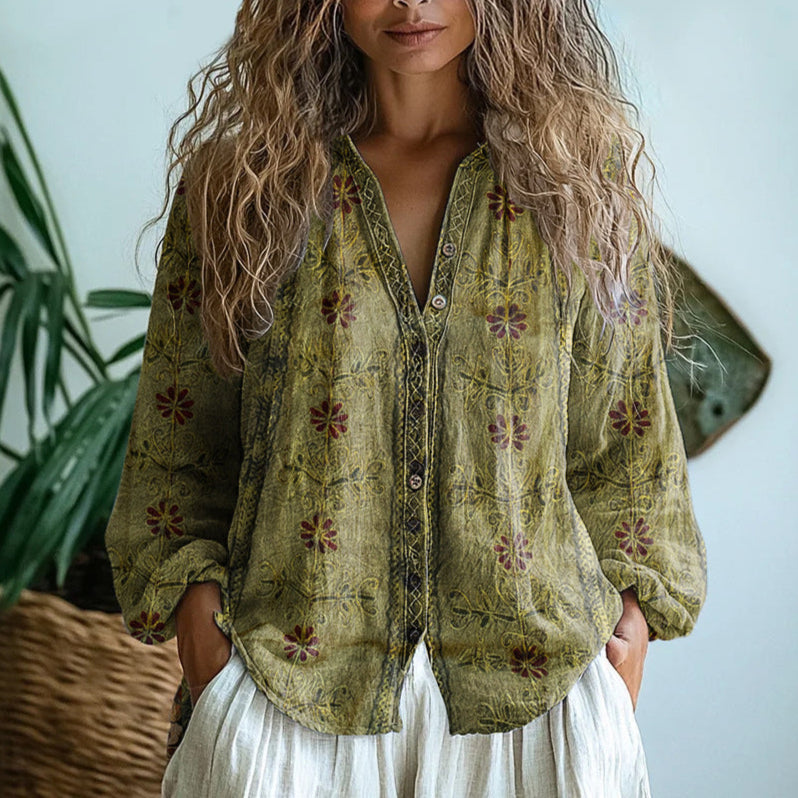 Sorcha - Elegant Floral Top