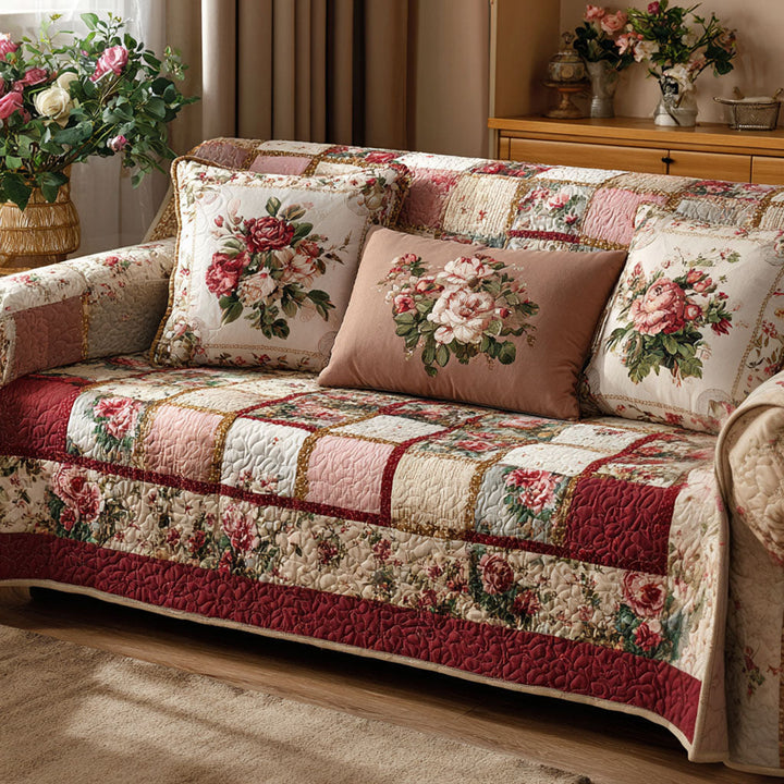 Cosy Quilted Sofa Cover Warm Home Collection