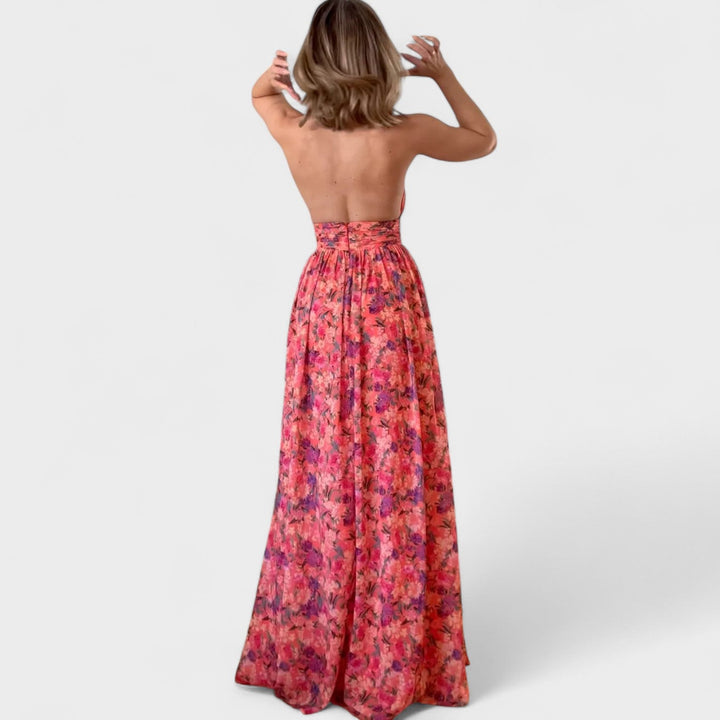 Éimear - Elegant Floral Maxi Dress