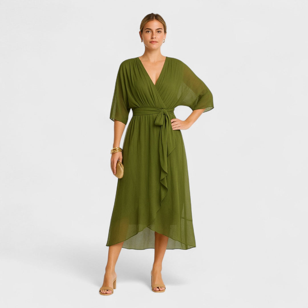 Ailbhe - Cross-Back Midi Dress