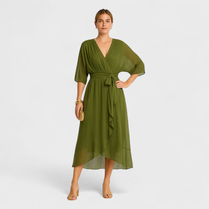 Ailbhe - Cross-Back Midi Dress