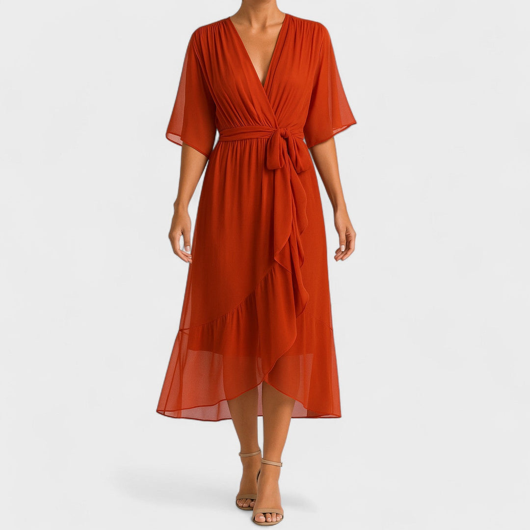 Ailbhe - Cross-Back Midi Dress