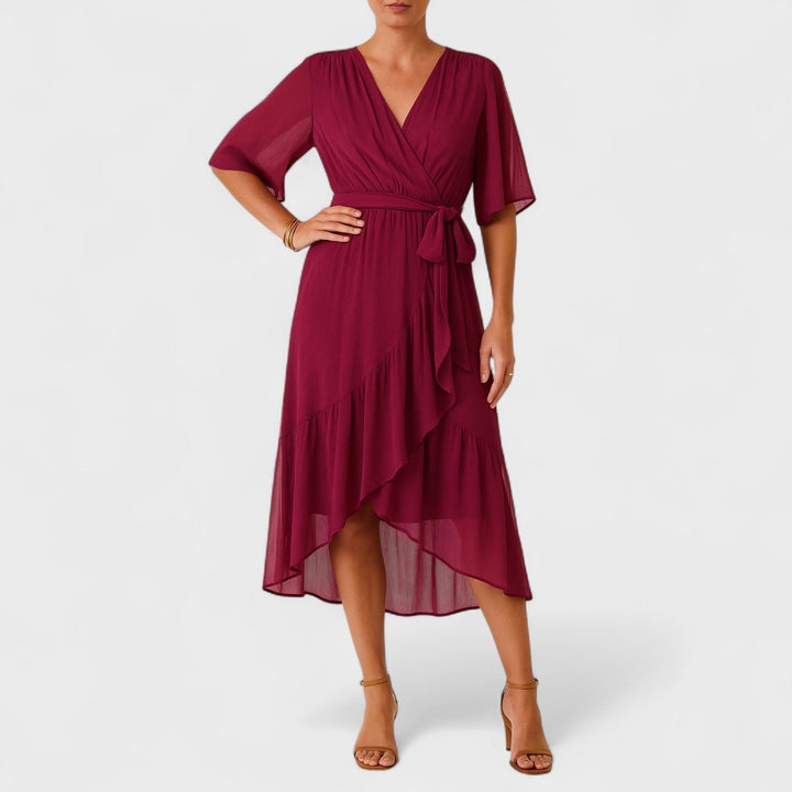 Ailbhe - Cross-Back Midi Dress