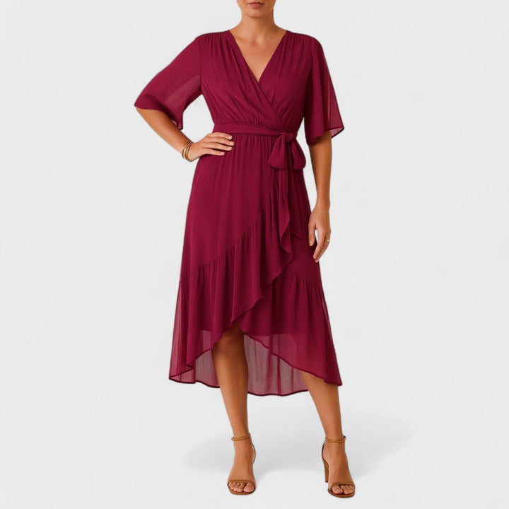 Ailbhe - Cross-Back Midi Dress
