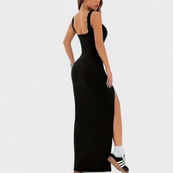 Odharnait - Elegant Long Split Dress