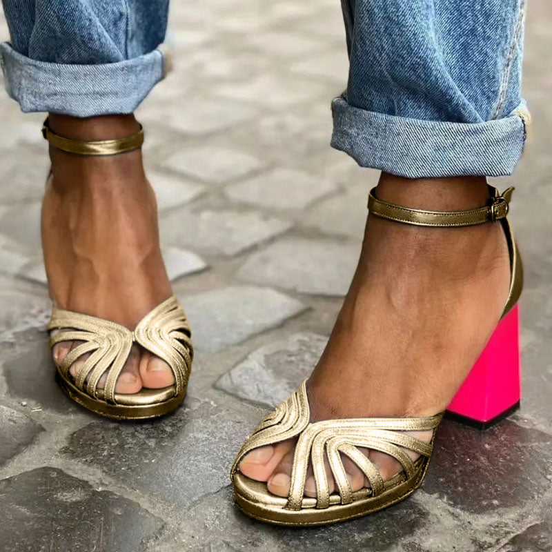 Gráinne - Strappy Ankle Sandals