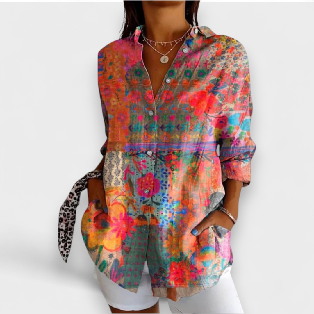 Caoimhe - Stylish Floral Blouse