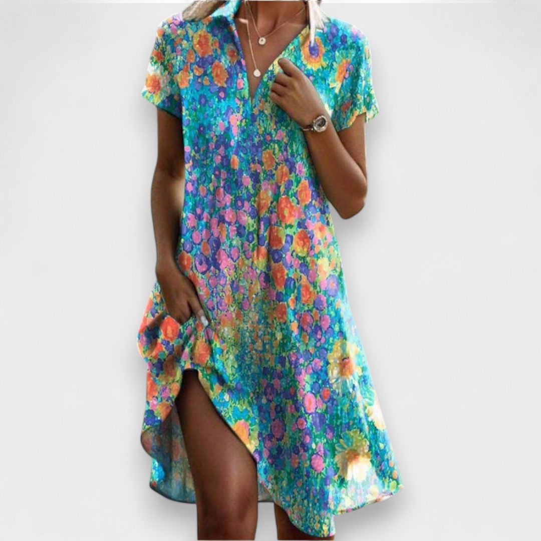 Aoife - Boho Chic Midi Dress