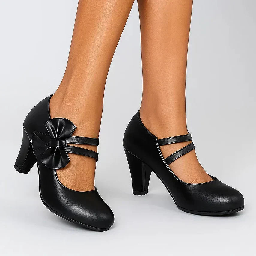 Bláithín - Chic Bow-Detail Elegant Heels