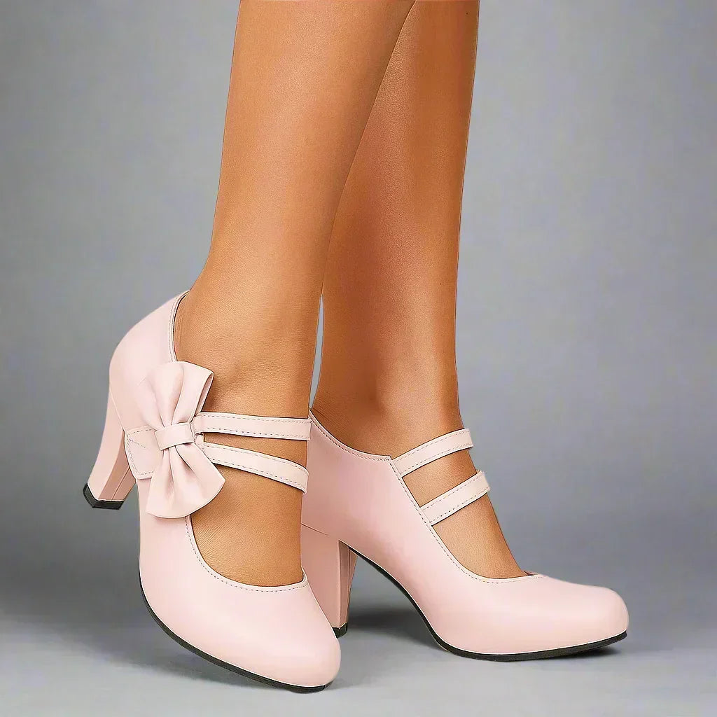 Bláithín - Chic Bow-Detail Elegant Heels