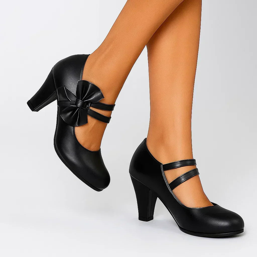 Bláithín - Chic Bow-Detail Elegant Heels
