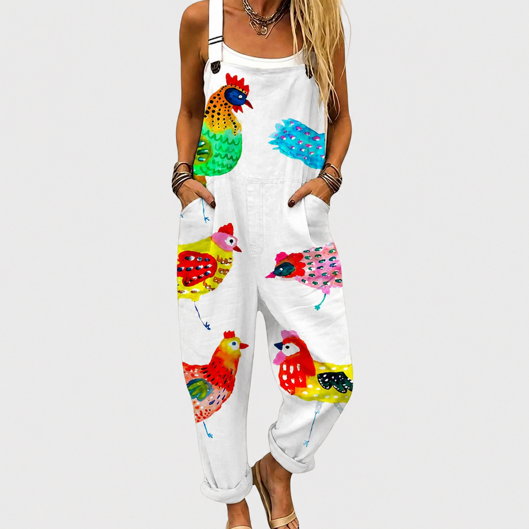 Bold Graphic Dungarees