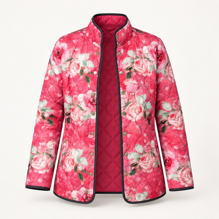 Beatrice | Powdered Rose Quilted Jacket