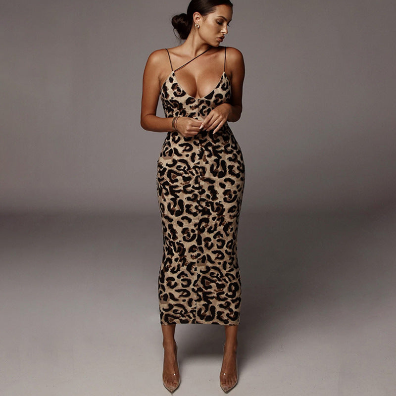 Nábla - Tailored Leopard Print Dress