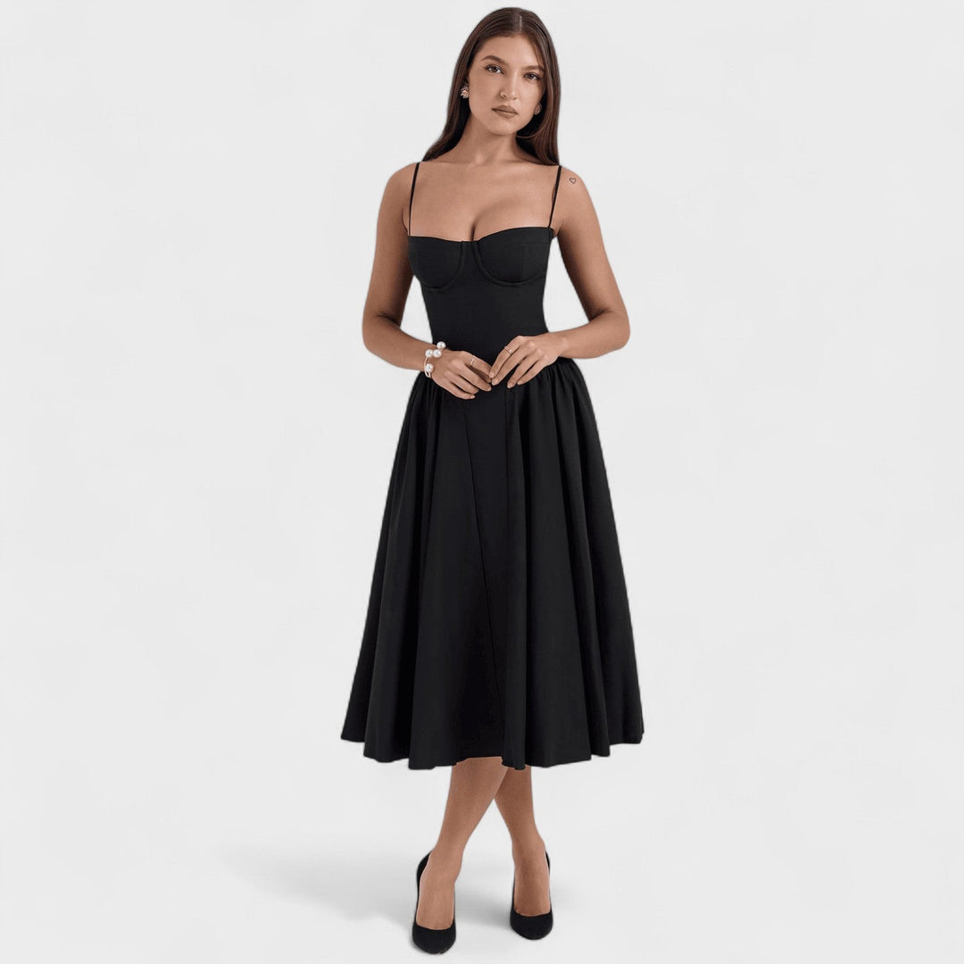 Emer - Midi Length Corset Dress