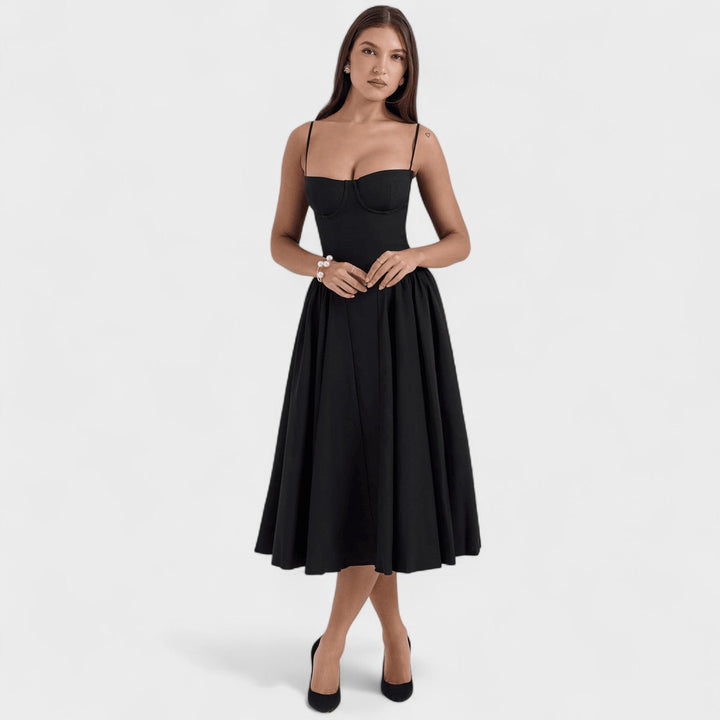 Emer - Midi Length Corset Dress