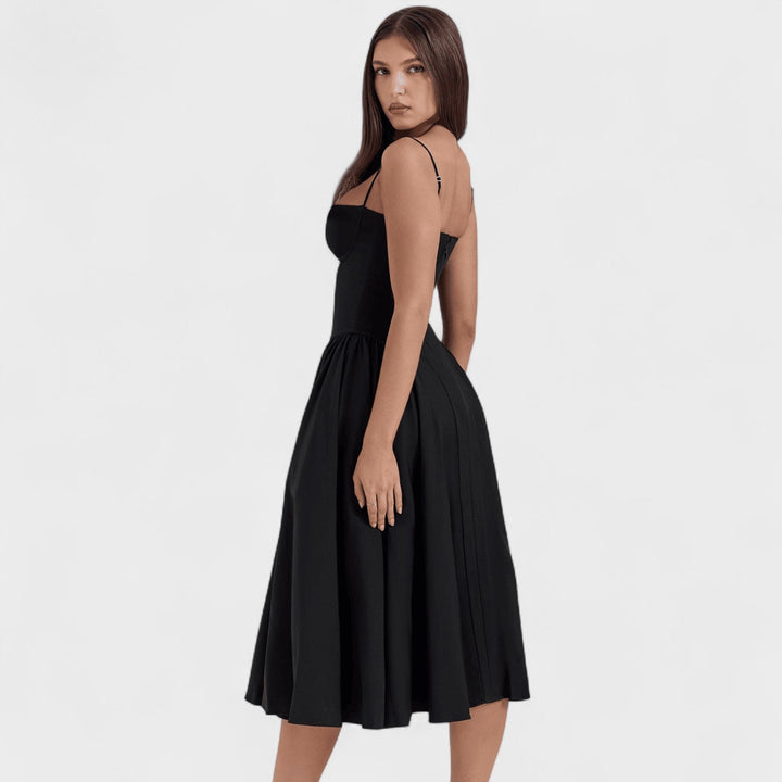 Emer - Midi Length Corset Dress