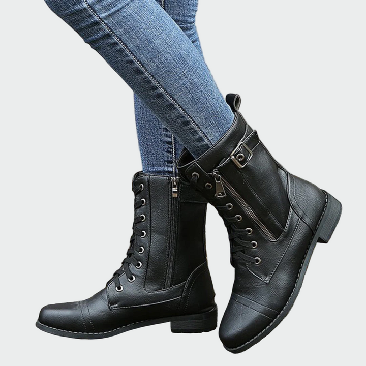 Nuala - Combat-Style Boots