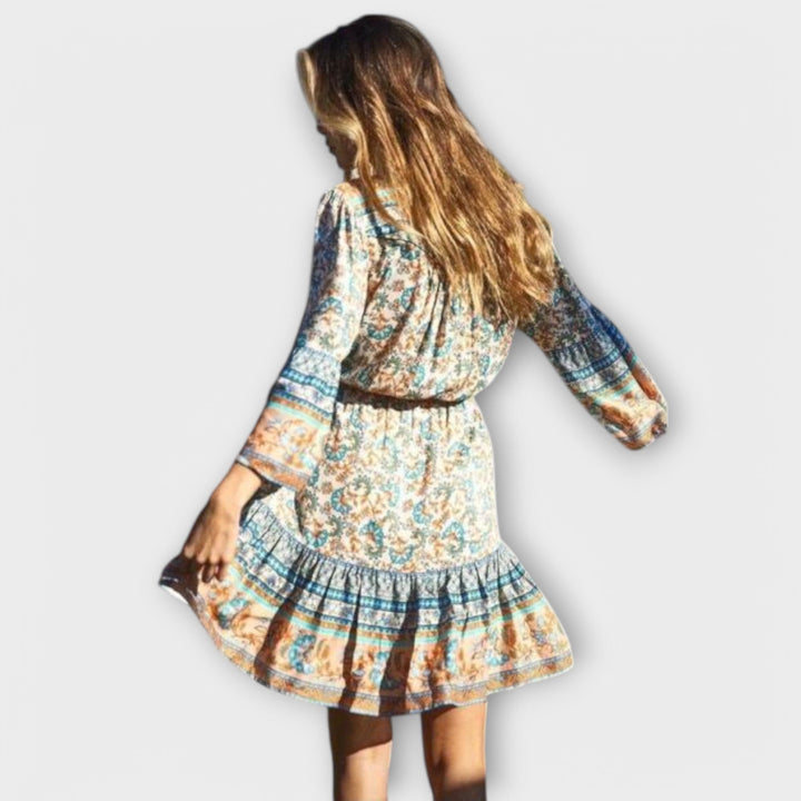 Gráinne - Floral Print Mini Dress