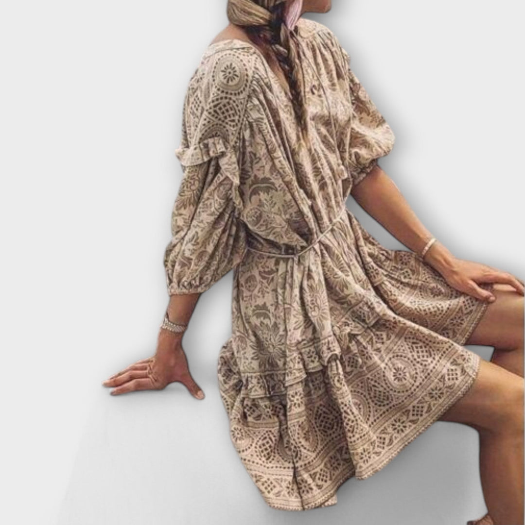 Aisling - Bohemian-Inspired Short Dress