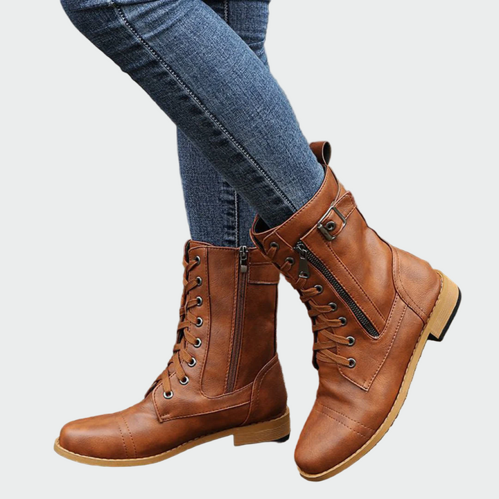 Nuala - Combat-Style Boots