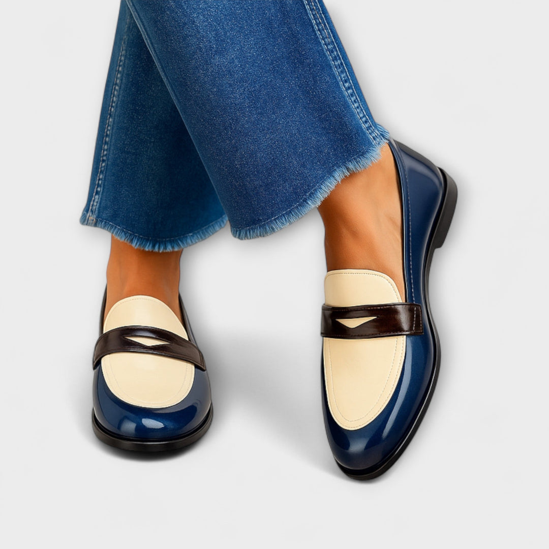 Gobnait - Chic Two-Tone Loafers